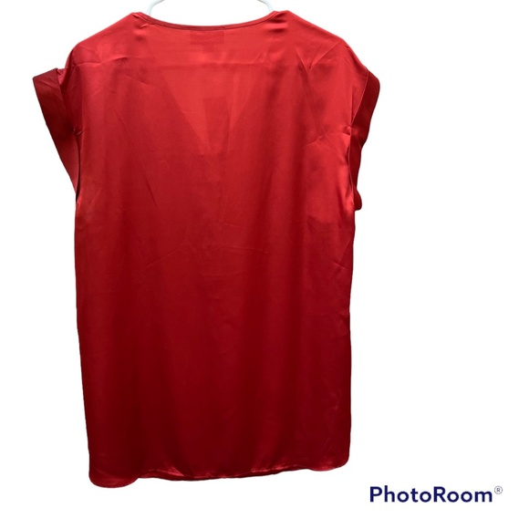 JM Collection Zip Front Blouse Plus Size - Picture 2 of 7